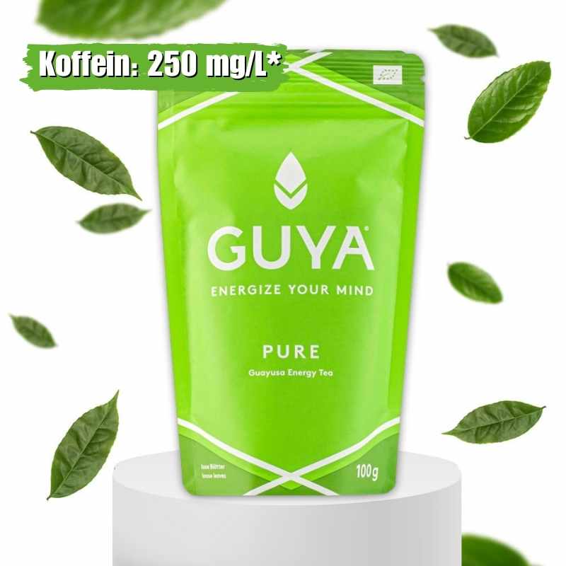 GUYA Pure Guayusa Tee - Natürliche L-Theanin Quelle aus dem Amazonas mit 250 mg/L Koffein